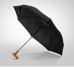 Log black walnut high grade animal umbrella head ladies wooden handle umbrella