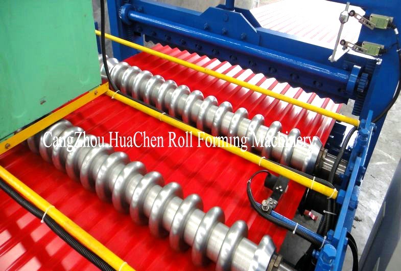 Corrugated Iron Cold Roll Forming Machine 2-10m/Min PPGi GI