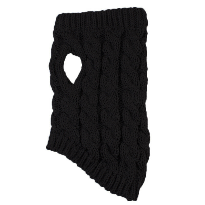 Striped dog winter clothes