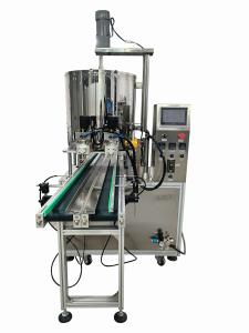 Quality Cream Heated Filling Machine 80L Double Head Gear Pump Filling Machine wholesale