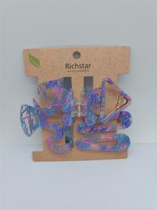 Quality Flower Butterfly Acrylic Hair Accessories Hair Claws Elegant Translucent wholesale