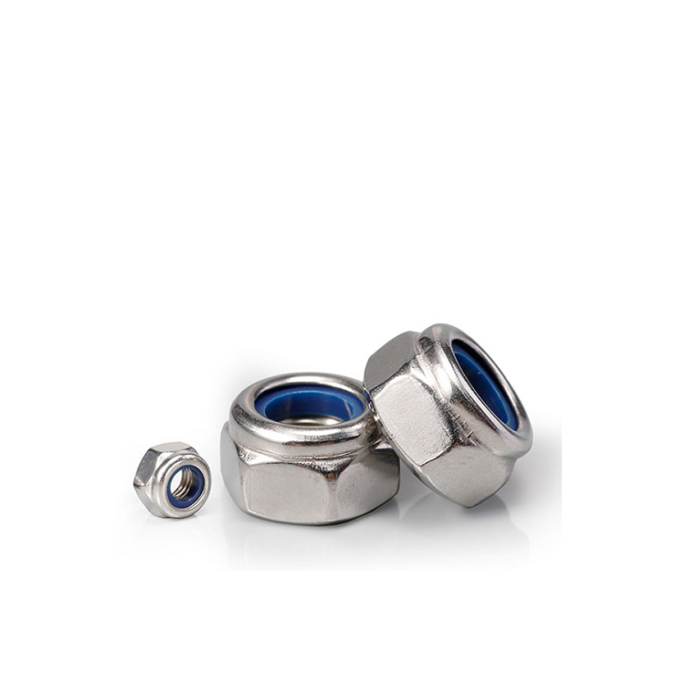 SS304 SS316 Stainless Steel Hex Nylon Lock Nut Brass Material M3 M4 M5 M6 M8 M10 DIN982 DIN985