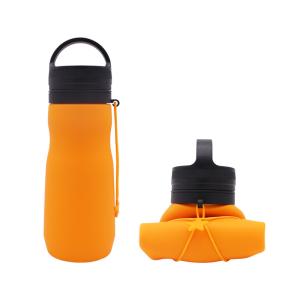Quality simple modern usa drinkware Collapsible Silicone Water Bottle manufacturers with marking wholesale