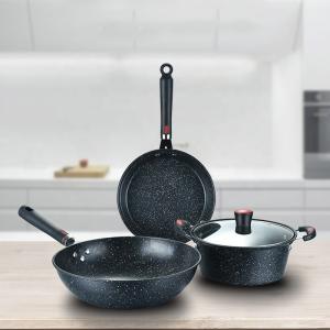 Quality Kitchen Cooking Frying Cast Iron Cookware Set 3PCS Non Stick wholesale