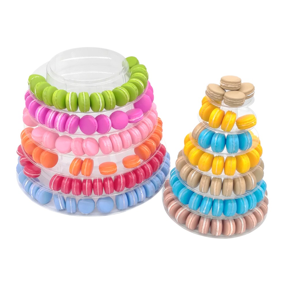 13 Tier large Plastic Macaron Packaging White 62cm Wedding Cupcake Stand