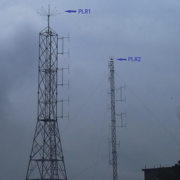 ISO9001 Q345 Steel Lightning Protection Rod , Lightning Rod Tower For Wind Power