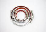 Custom Size Ductwork Galvanized Pipe Clamp With Red Rubber Lining