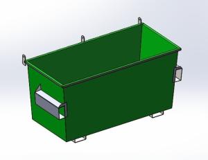 Quality 20 Yard Waste Open Top Skip Bin For Construction Waste Collection wholesale