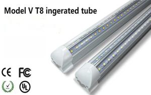 Quality 4Ft Double LED 28W T8 integrate Modle V Double power UL driver tube light wholesale