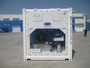Quality White Refrigerated Shipping Container With Carrier Machinery 5ft/10ft/20ft/40ft wholesale