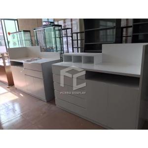 Quality 1200*550mm Mobile Display Showcase MDF Veneer 950mm High wholesale