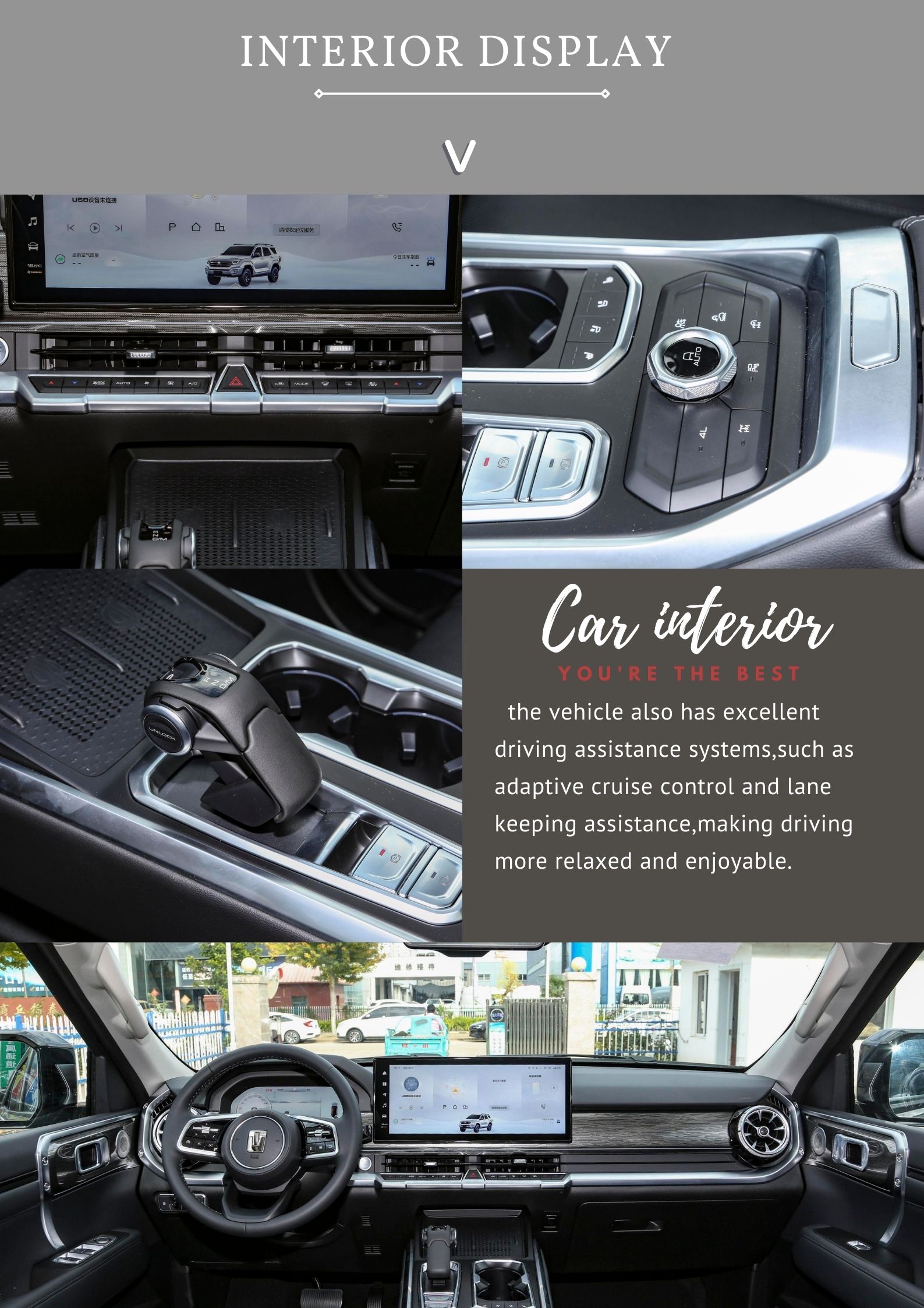 s Top Hybrid Energy SUV 400 EV Tank Electric Car with AWD Drive and Parking Brake