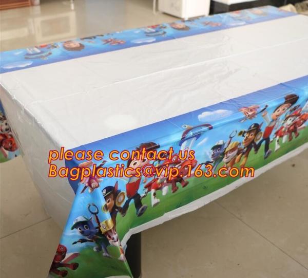Lovely 108cm disposable Birthday tablecloth Cartoon Winnie the pooh kids happy
