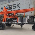Max Depth 150m Trailer-mounted Water Well Small Borewell Drilling Rig Machine