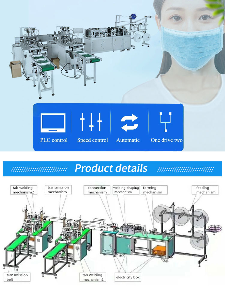 Hospital Automatic Surgical Dust Mask Making Machine