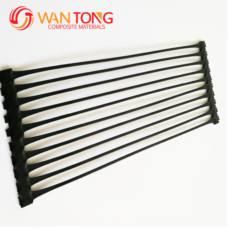 CE/ISO9001 Certified HDPE Uniaxial Geogrid for Retaining Wall Reinforcement Black