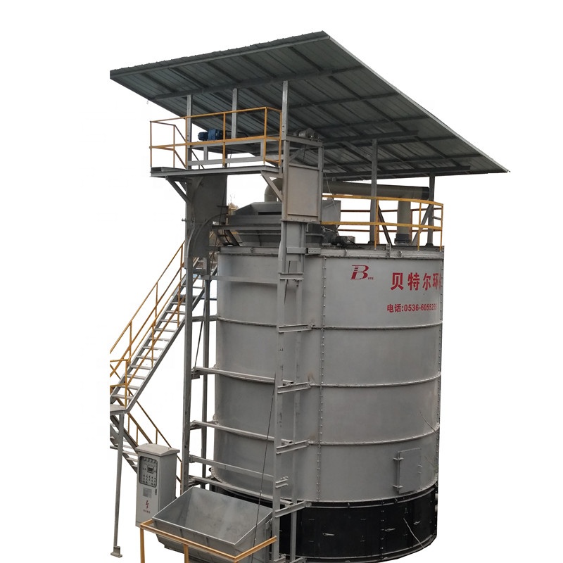 Motor Core Components High Productivity Chicken Pig Manure Compost Machine