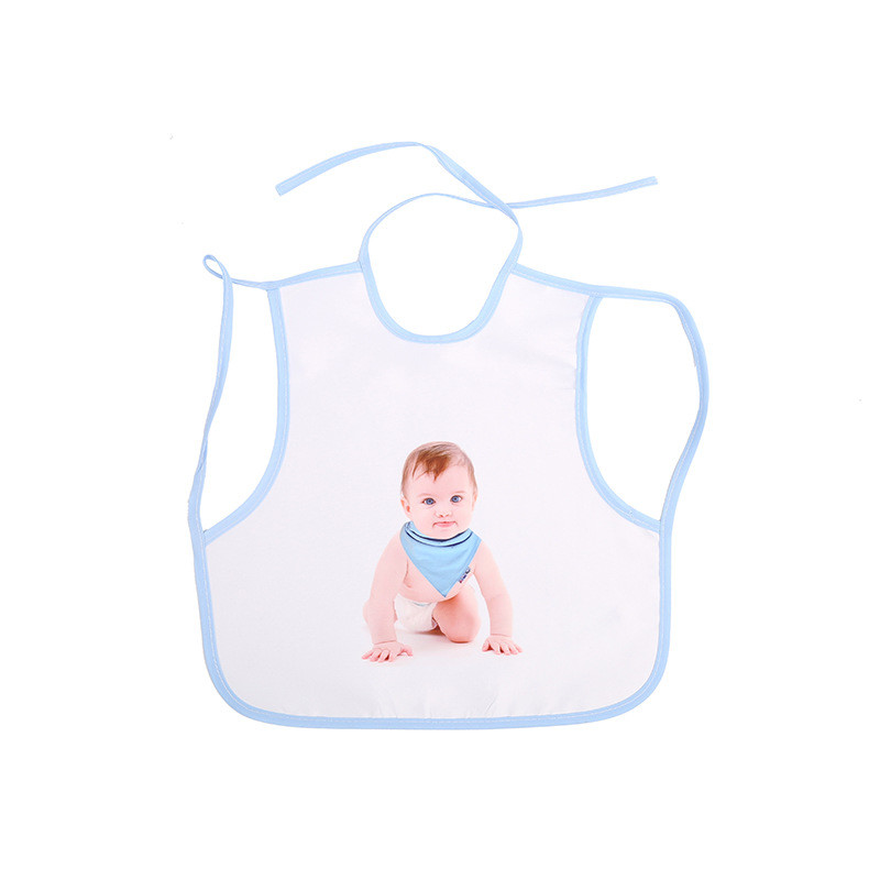 Custom Sublimation Blank Polyester Baby Bib For Sublimation Photo Printing