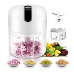 Home Kitchen Mini Blender 250ml White Large Capacity Battery Food Processor