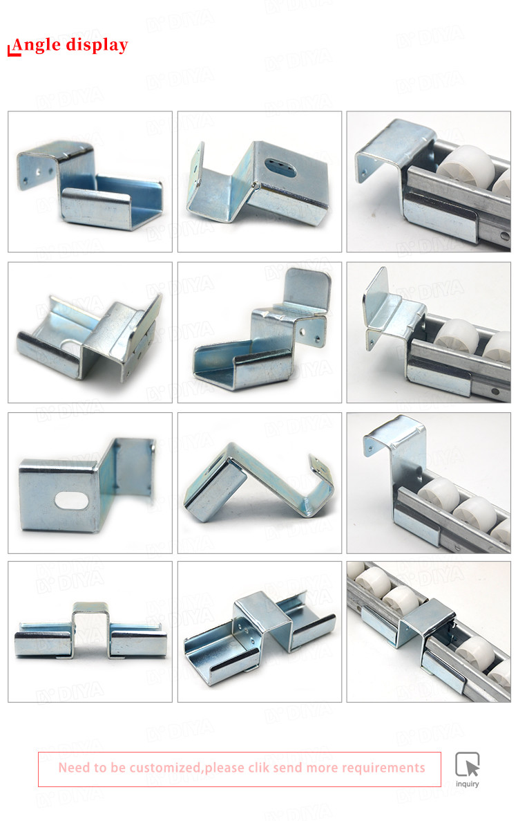 Pipe Joint System Sliding Track Hardware Roller Track Joint 40 * 50 * 16mm