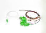 1x2,1x4,1x8,1x16,1x32,1x64,1xN,2xN Steel Tube SCAPC Fiber Optic Splitter