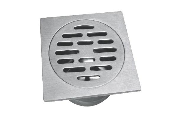 Bathroom Accessory Contemporary Inox Stainless Steel Floor Waste Drainer Satin