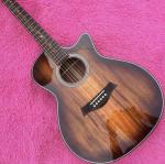 Solid Koa Wood Cutaway Rosewood Fingerboard GK24ce Acoustic Electric Guitar