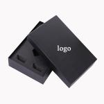 ISO9001 Qualified Matte Black Necklace Boxes for Customized Packaging CMYK