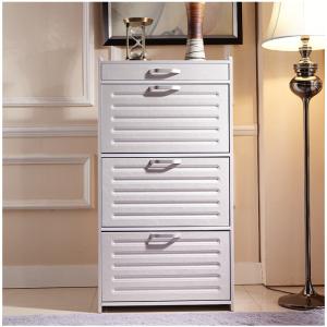 Quality White 120* 63*30cm Waterproof PVC Veneer Shoe Storage Cabinet wholesale