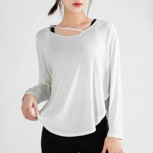 Quality New Sportswear Women′s Long-Sleeved Loose T-Shirt Fitness Clothes wholesale