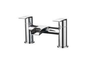 Quality 3/4 Ceramic Cartridge Bath Shower Mixer Modern Style Chrome Finish T8114 wholesale