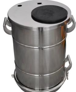 Quality Good Sealing Small Cover Round Powder Coating Hopper wholesale