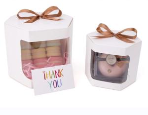 Quality Elegant Personalized White Square 4 6 8 10 12 14 Inch Window Loaf Wedding Birthday Loaf Cake Boxes wholesale