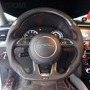 Quality Audi Q3 Q5 Carbon Fiber Leather Steering Wheel Buttons Customized wholesale