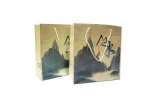 Quality Spot Uv / Hot-Stamping Paper Gift Bags With Handles, Paper Food Packaging For Promotion wholesale