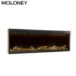 2040mm Fully Recessed Electric Fireplace 3 Dimming 7 Fuel Bed Color Change