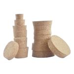 Agglomerated Tapered Cork Stopper DIY Candle Glass Jar Cork Lid ISO9001