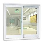 Energy Saving White Aluminium Sliding Windows With Reflective Glass top hung