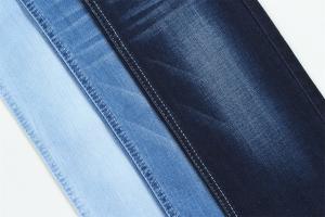 Quality 10 Once Dobby Cotton Polyester Spandex Stretcy Jacquard Denim Fabric For Jeans wholesale