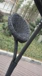 Metal Frame Brown Wicker Shower , Leisure Washable Rattan Shower