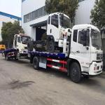 Dongfeng 3ton/5ton Light Duty Flatbed Tow Truck with 8.25r20 Tires and Fuel