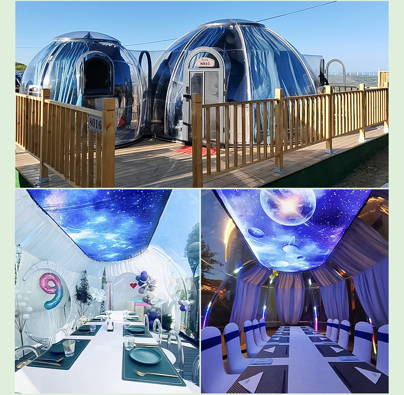 Star Room Transparent Tents For Outdoor Camping Bar Villa Hotel Bubble Room