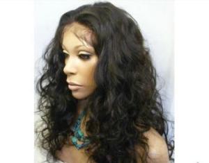 Quality Density 150% Human Hair Front Lace Wigs Kinky Curly With Baby Hair wholesale