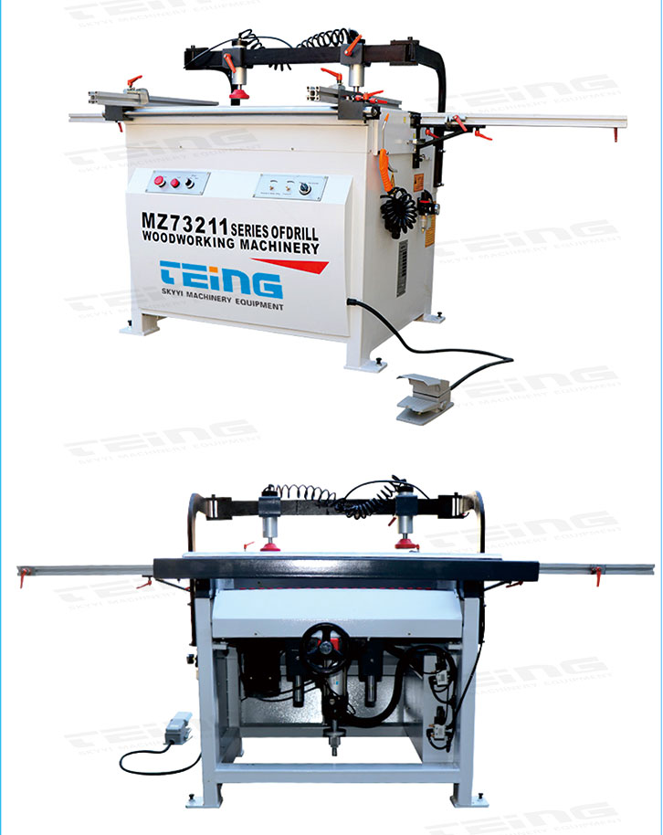 Woodworking Multi Spindle Drilling Machine Maximum 35mm Boring for Woodworking Needs