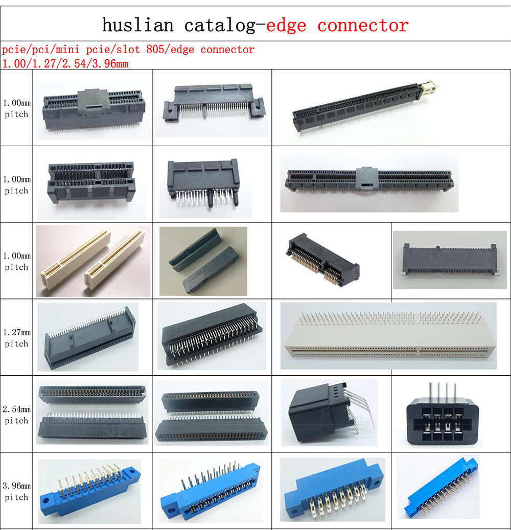 150p edge connector card edge connector 1.27mm pitch 150pin right angel through hole dip type
