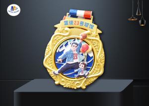 Quality Zinc Alloy 76.2*3mm Youth Basketball Medals wholesale