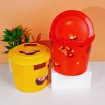1L Plastic Bucket Handle Food Grade Bulk Decorative Christmas Gift Toy Package
