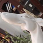 Handmade Standing Fiberglass Dog Statue H155cm