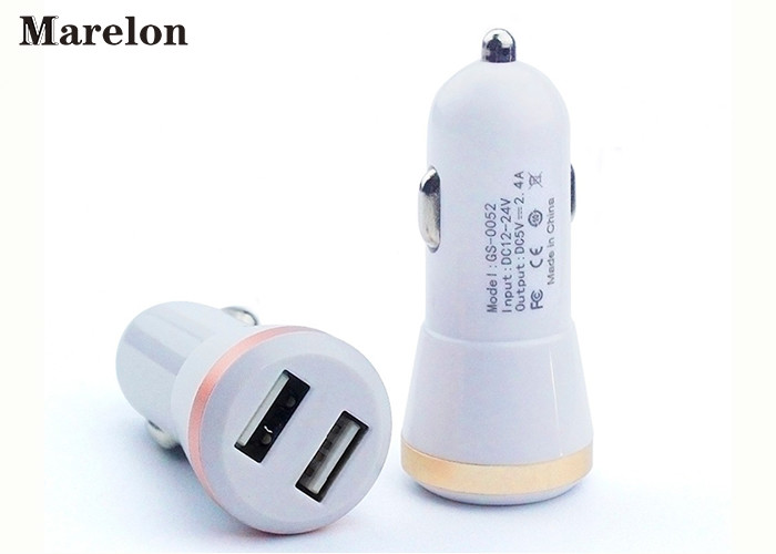 Portable Mini USB Car Charger Dual USB Port For Mobile Phone Charging