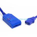 High Frequency Electrosurgical Plate Cable 3m Blue TPU Material